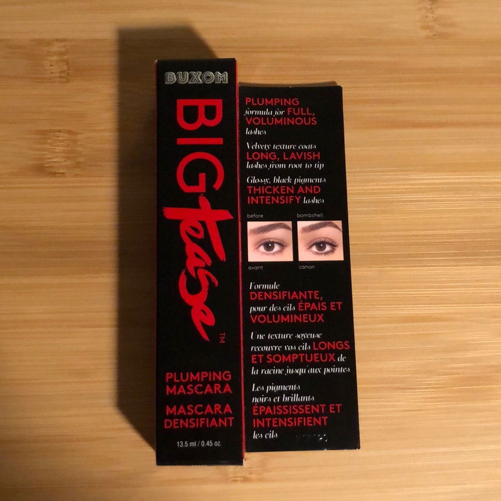 BNIB, Buxom, Big Tease Plumping Mascara, Black
